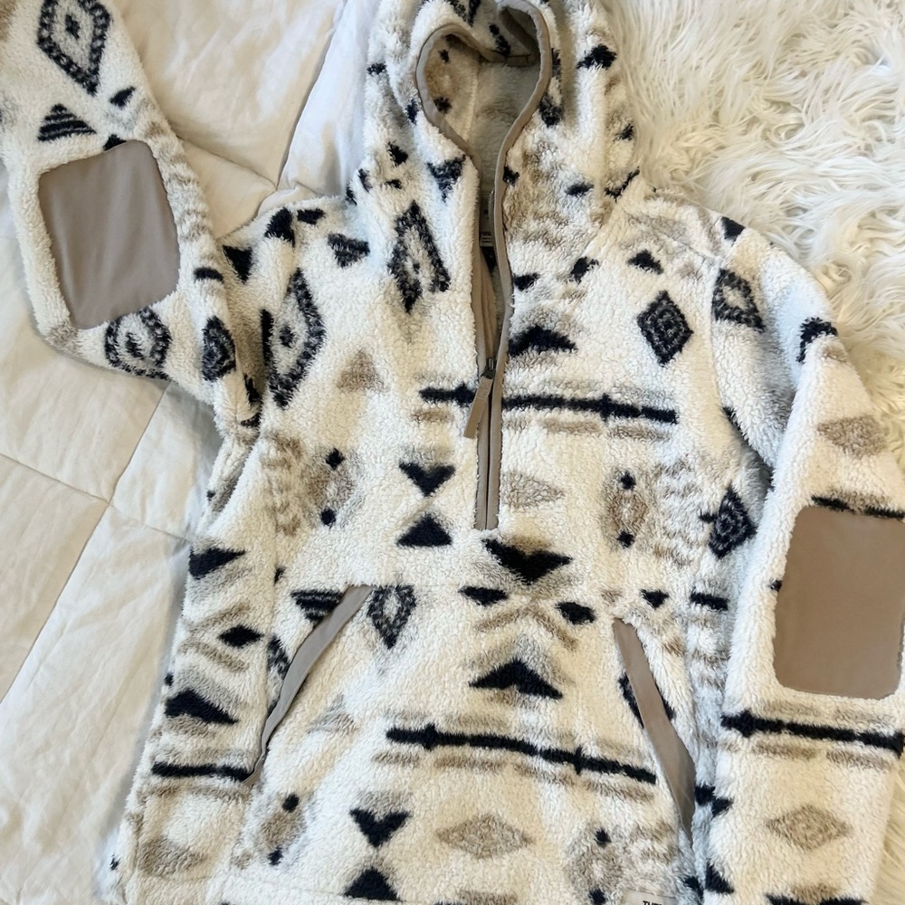 THE NORTH FACE Campshire 2.0 White California Geo Fleece Hoodie Women’s M
